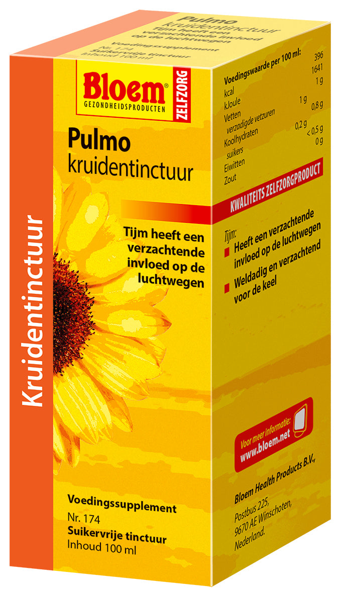 Bloem Pulmo Kruidentinctuur Vloeibaar Luchtwegen