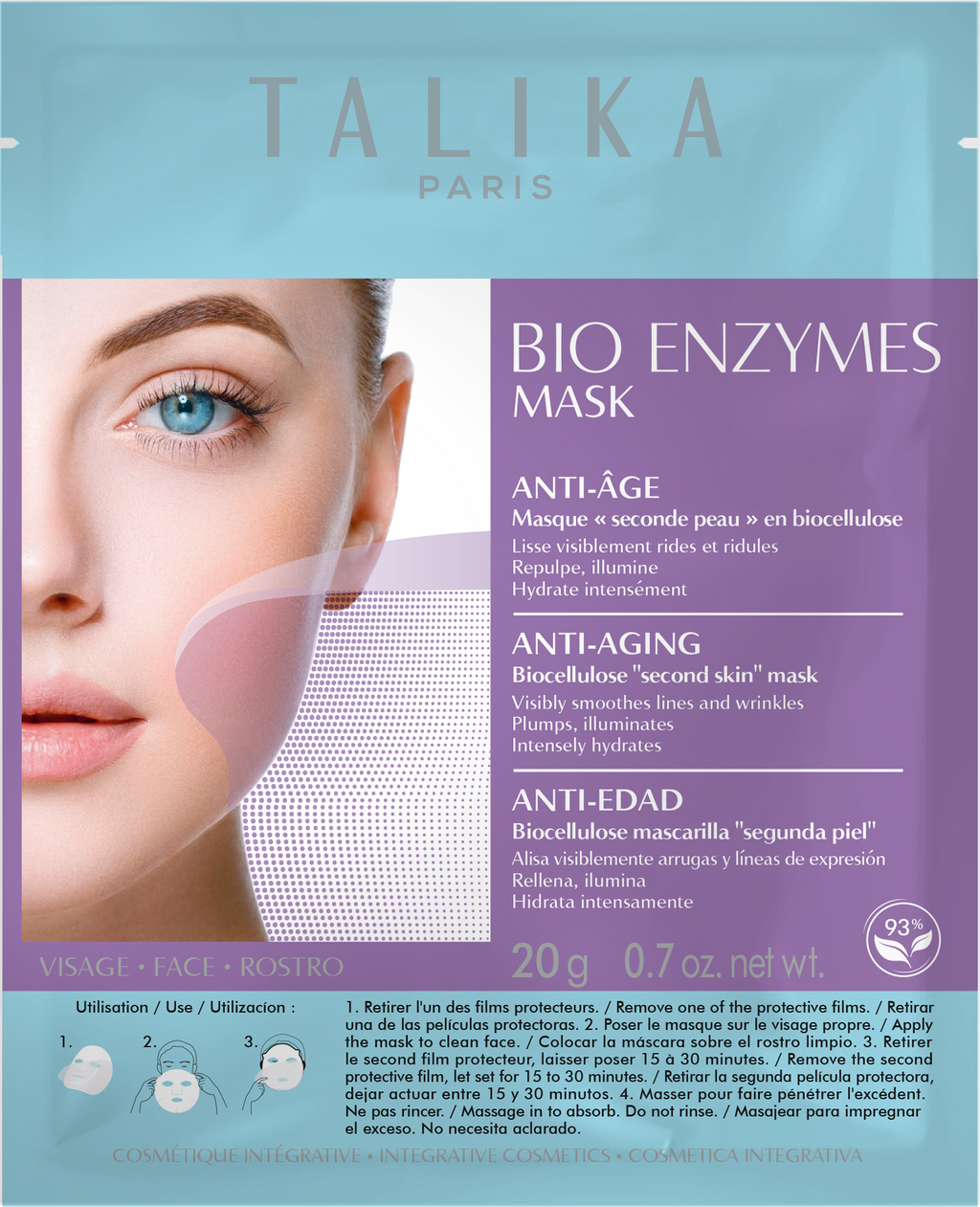 Talika Face Bio Enzymes Mask Anti-Age ''Second Skin'' Mask