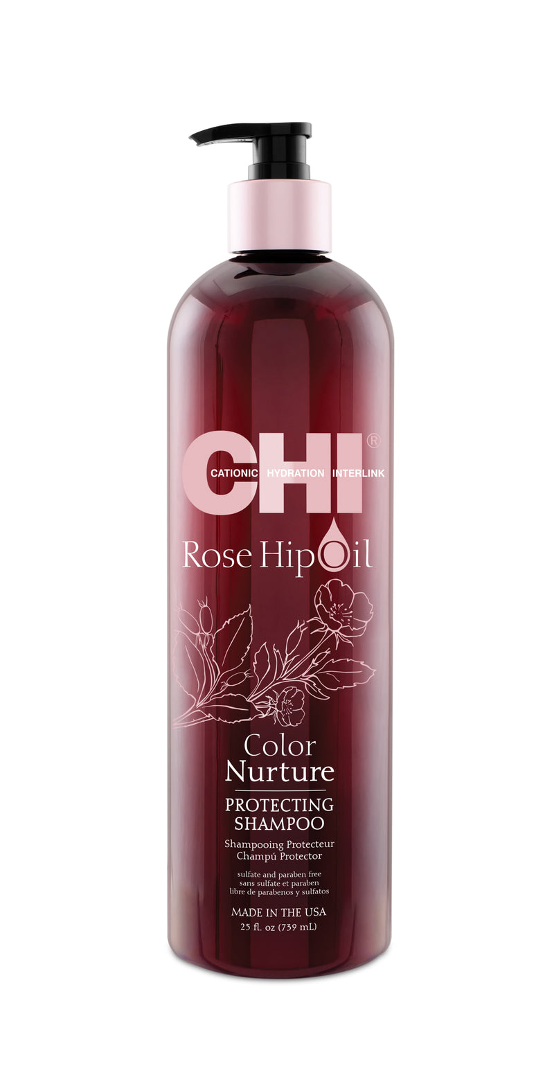 CHI Rose Hip Oil Color Nurture Protecting Shampoo