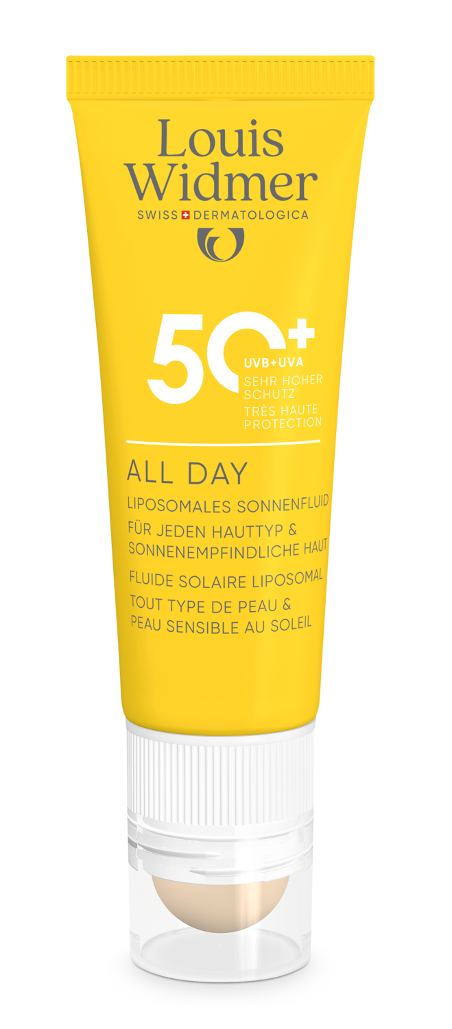 Louis Widmer Suncare All Day 50+ met Lippenverzorging Stick 50+ Licht Geparfumeerd Lippenbalsem
