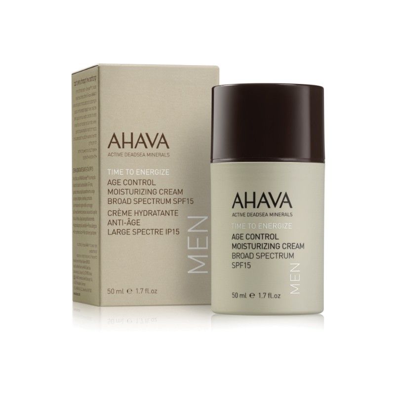 Ahava Time To Energize Men Age Control Moisturizing Cream Crème Dagverzorging SPF15