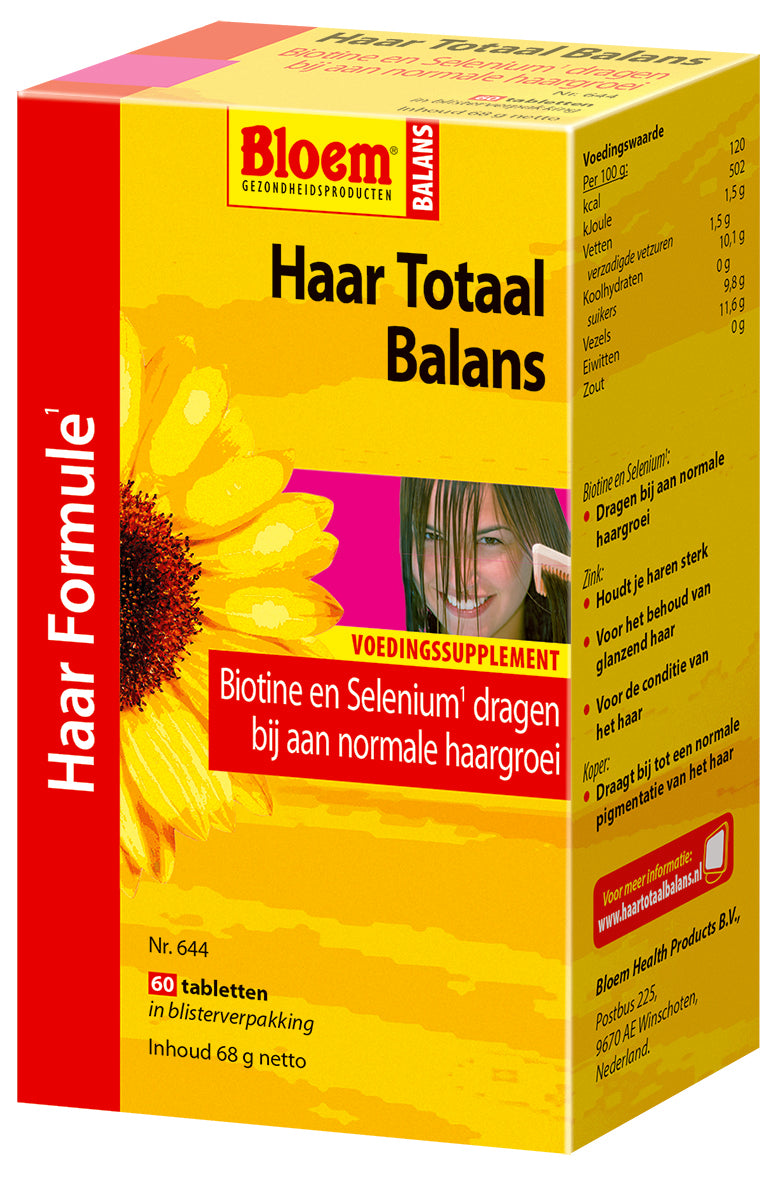 Bloem Haar Totaal Balans Tabletten Haar Formule