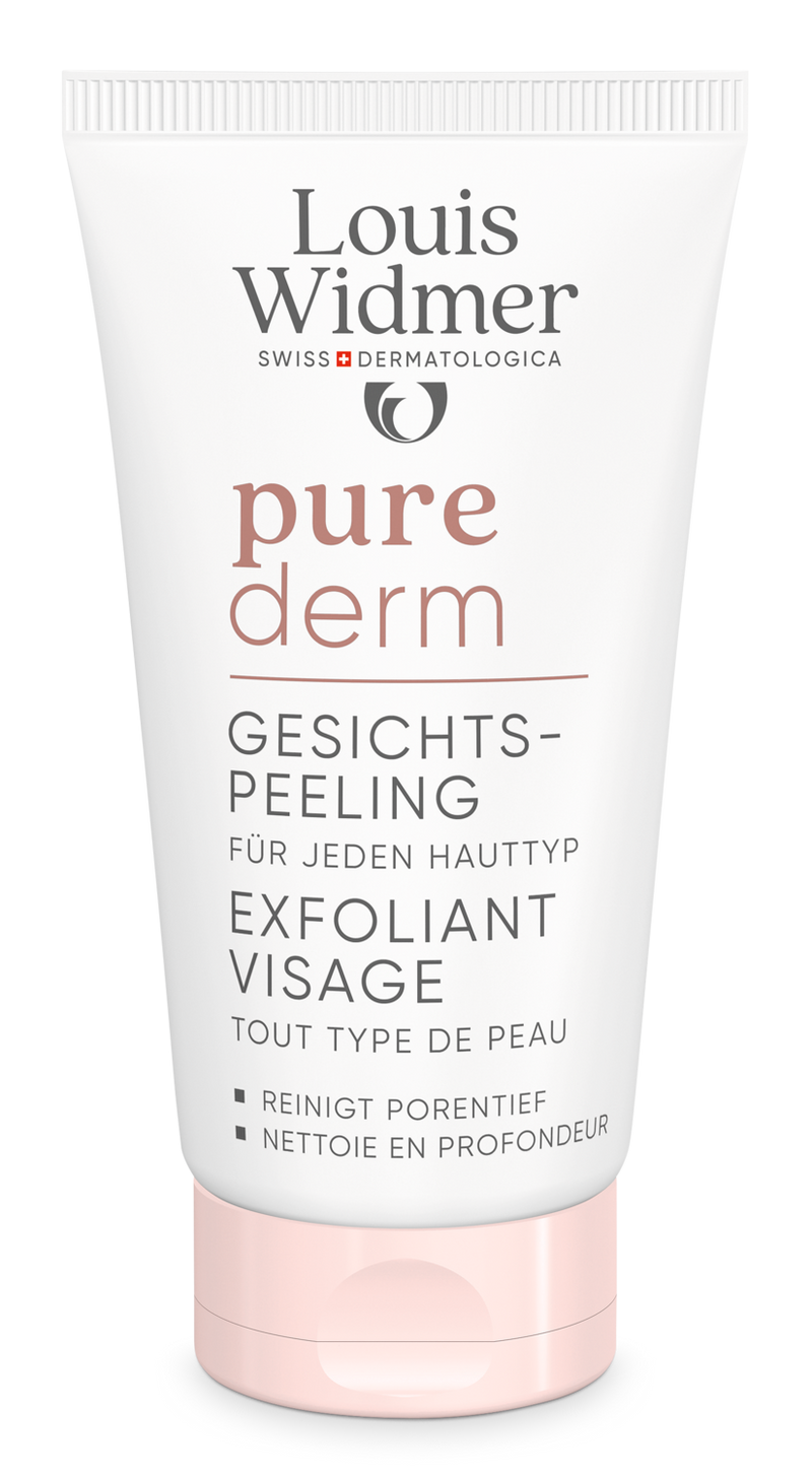 Louis Widmer Purederm Gezichtspeeling Licht Geparfumeerd Peeling