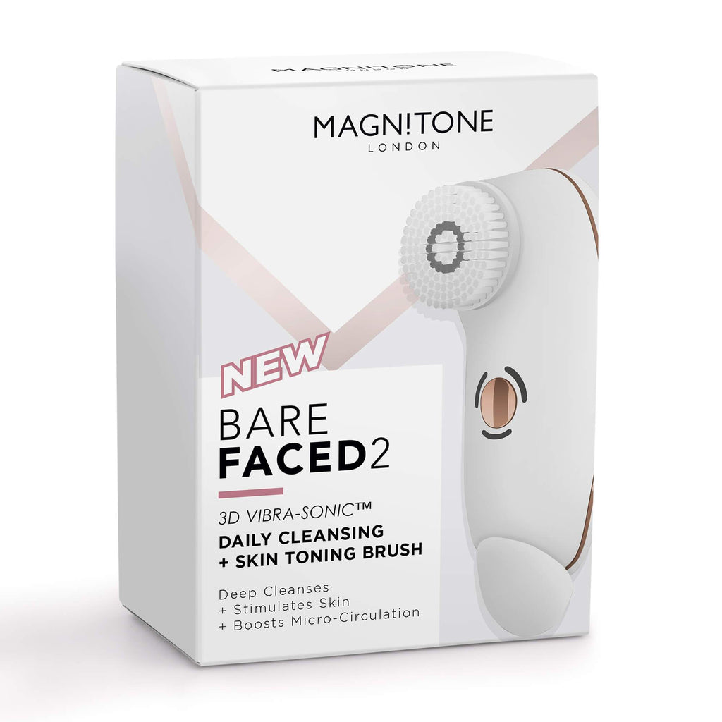 Magnitone Barefaced 2 3D Vibra-Sonic Daily Cleansing Brush Borstel White