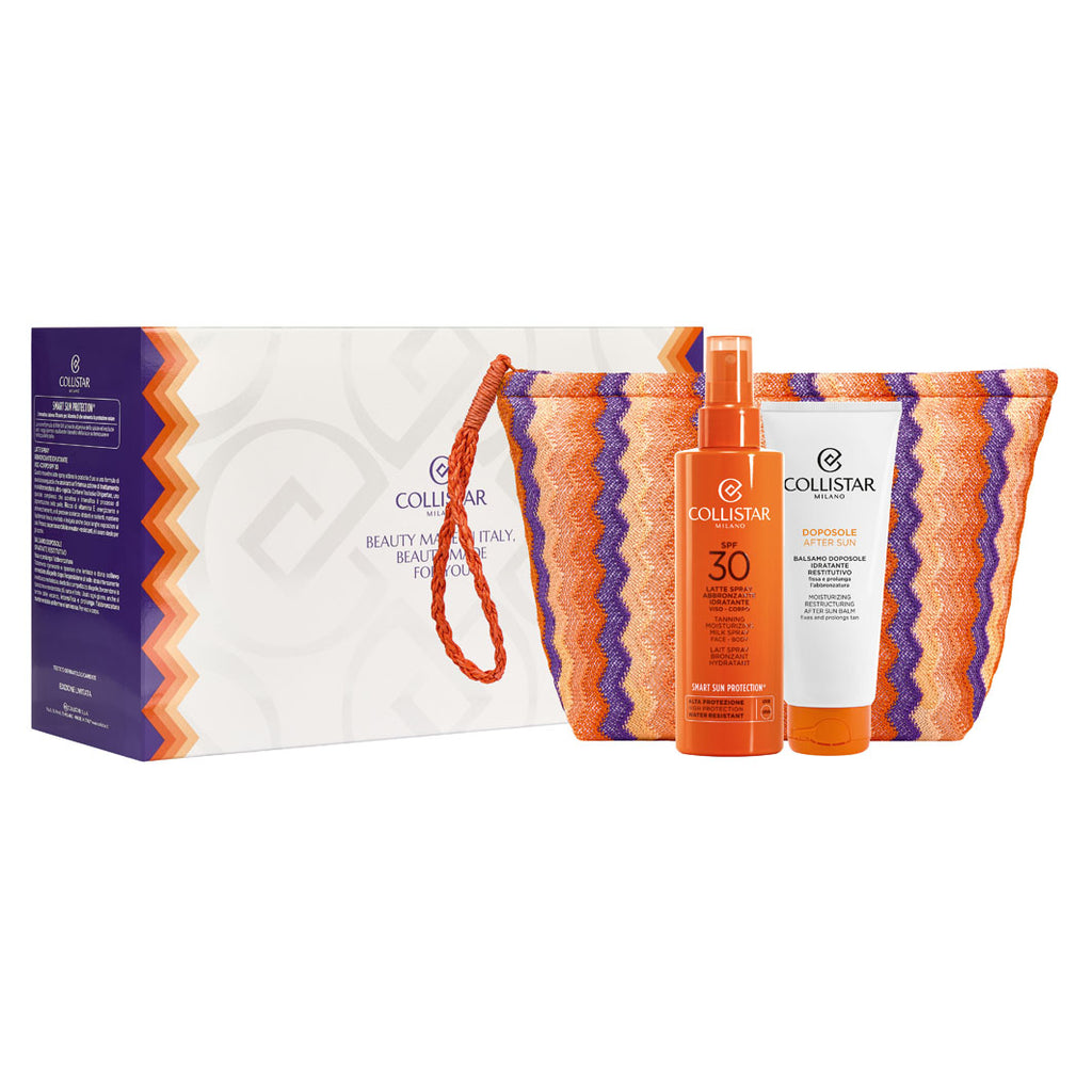 Collistar Sun Kit 2026 - Tanning Milk Spray Spf30 + After Sun Balm + Bag