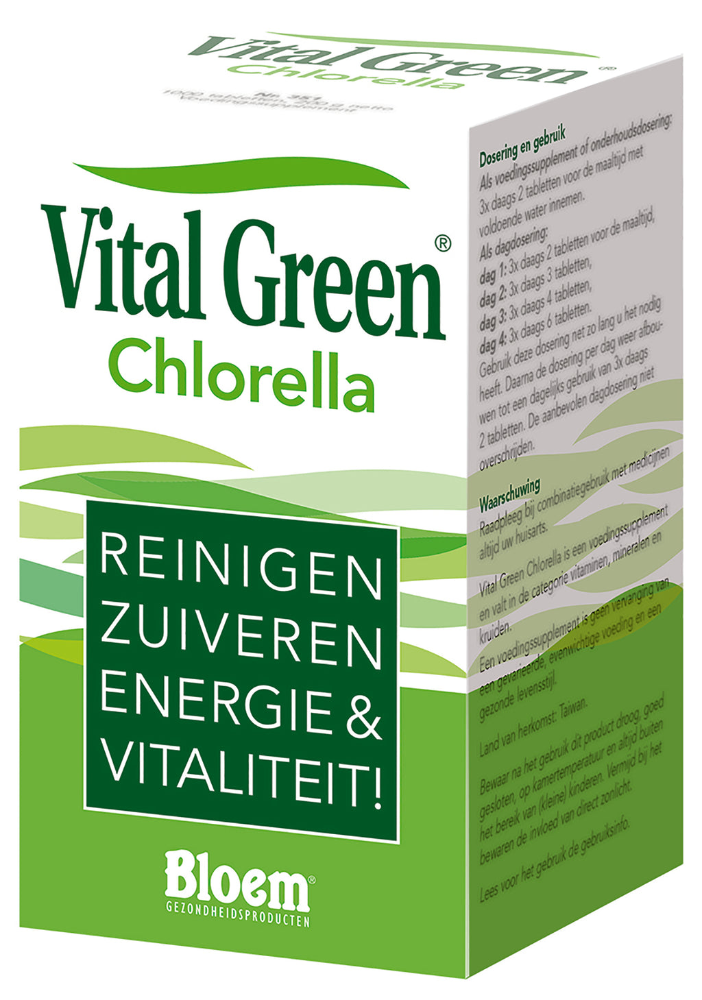 Bloem Vital Green Chlorella Tabletten Reinigen/Energie
