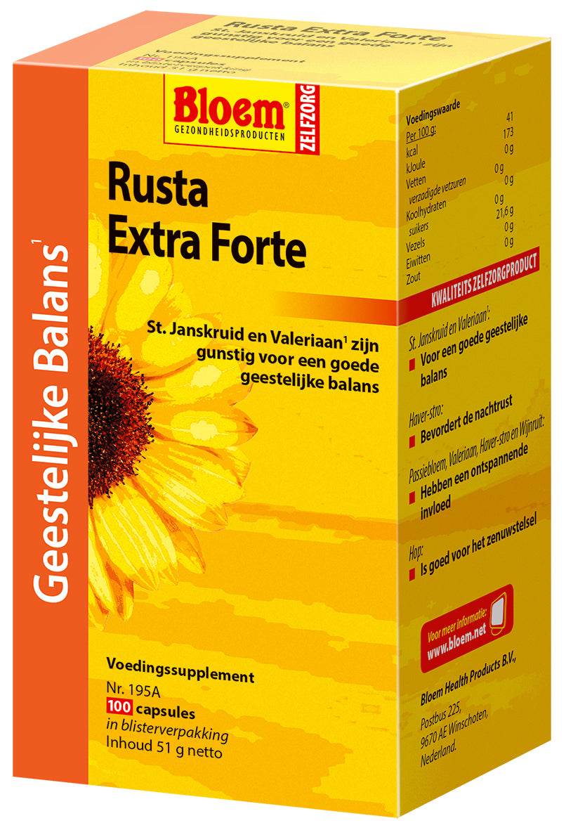 Bloem Rusta Capsules Geestelijke Balans