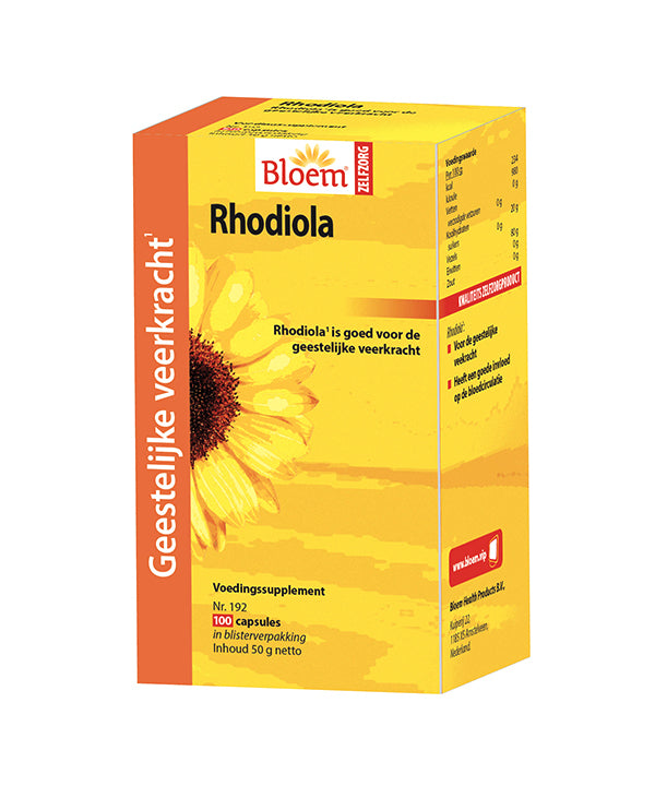 Bloem Rhodiola Capsules Geestelijke Veerkracht