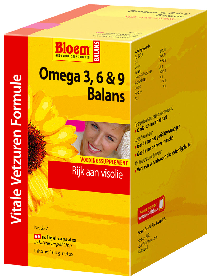 Bloem Omega 3, 6 & 9 Balans Capsules Visolie