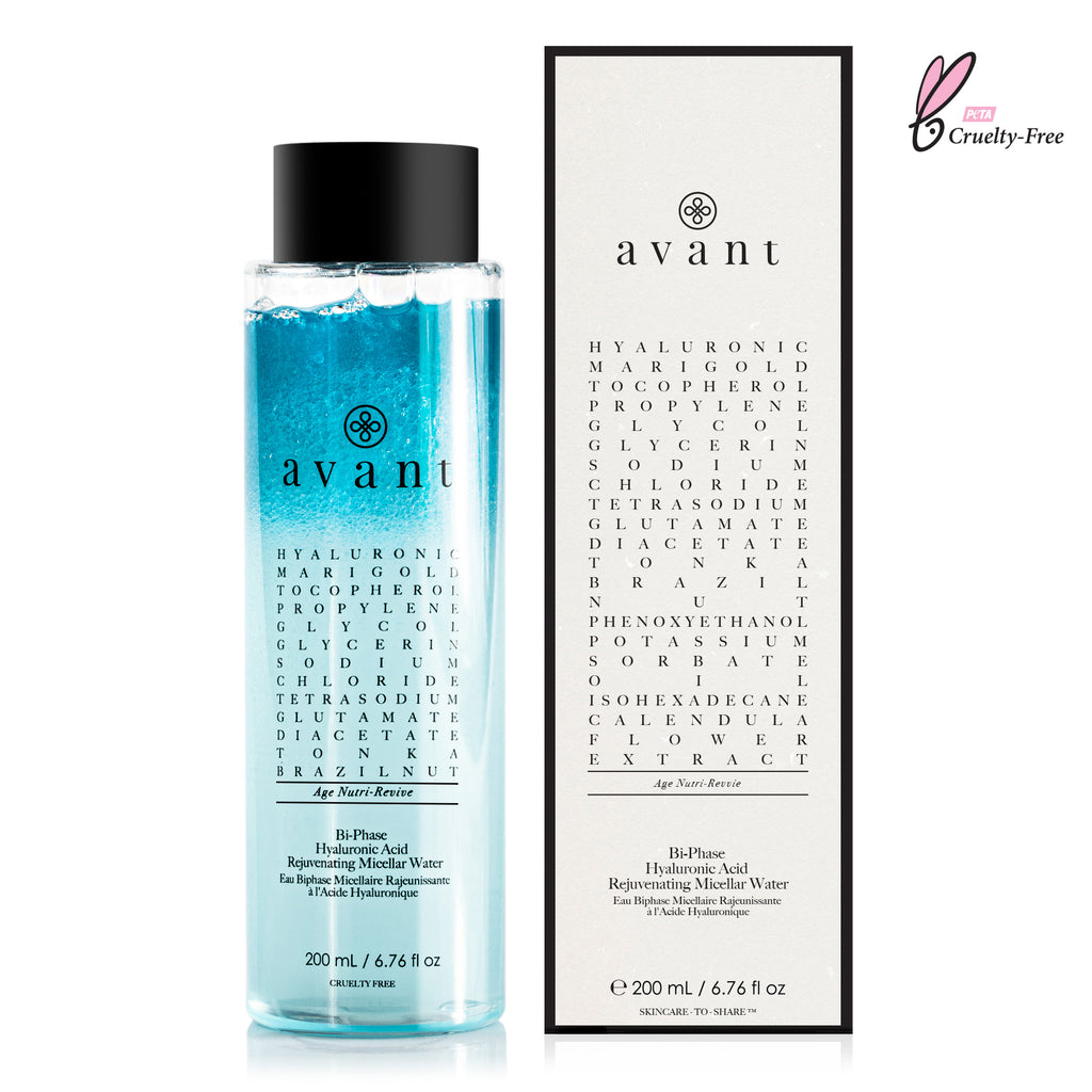 Avant Age Nutri-Revive Bi-Phase Hyaluronic Acid Rejuvenating Micellar Water Lotion