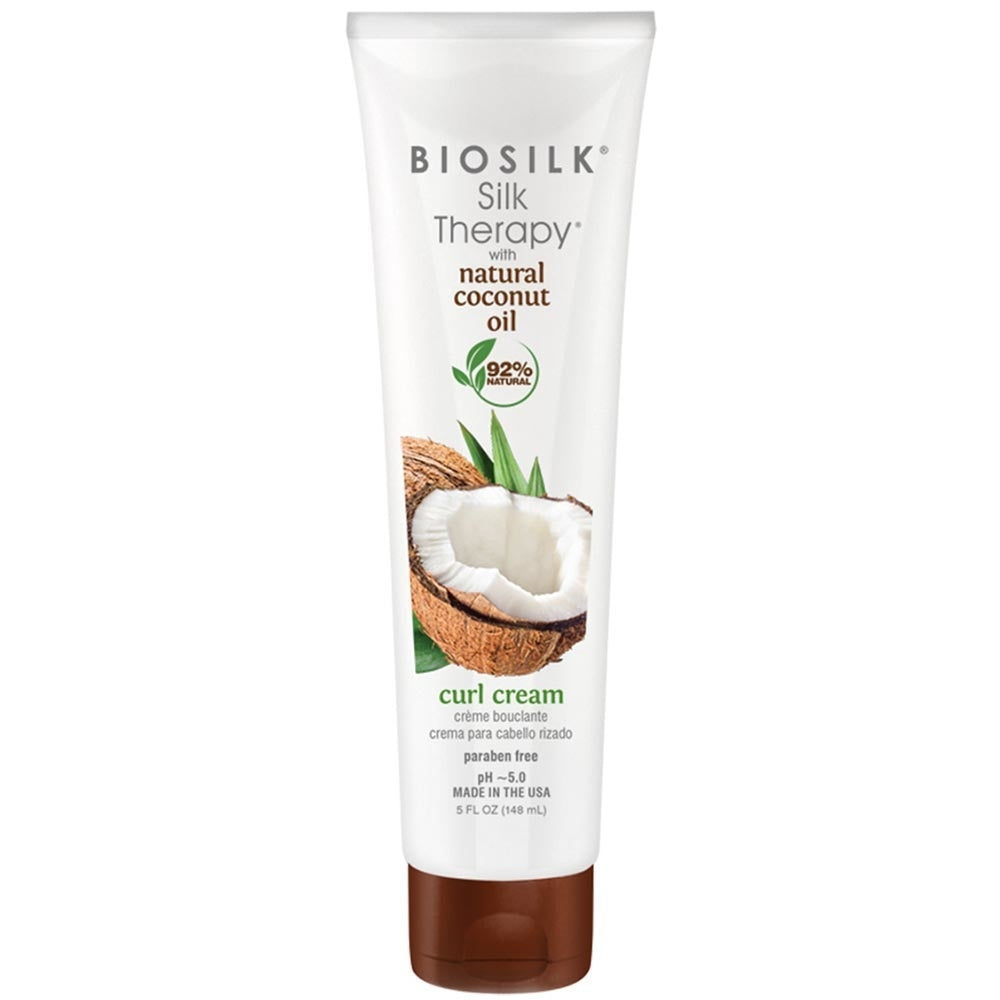 BioSilk Silk Therapy Organic Coconut Oil Curl Cream Crème