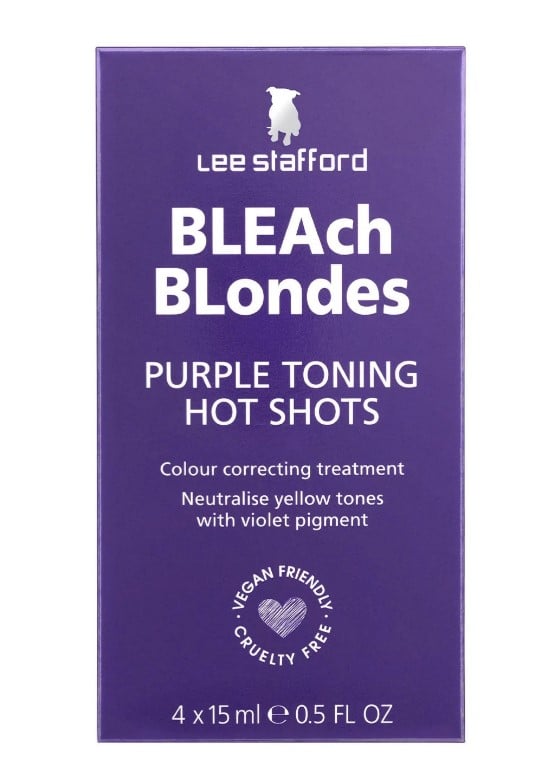 Lee Stafford Bleach Blondes Purple Toning Ice Purple Toning Cool Shots Lotion