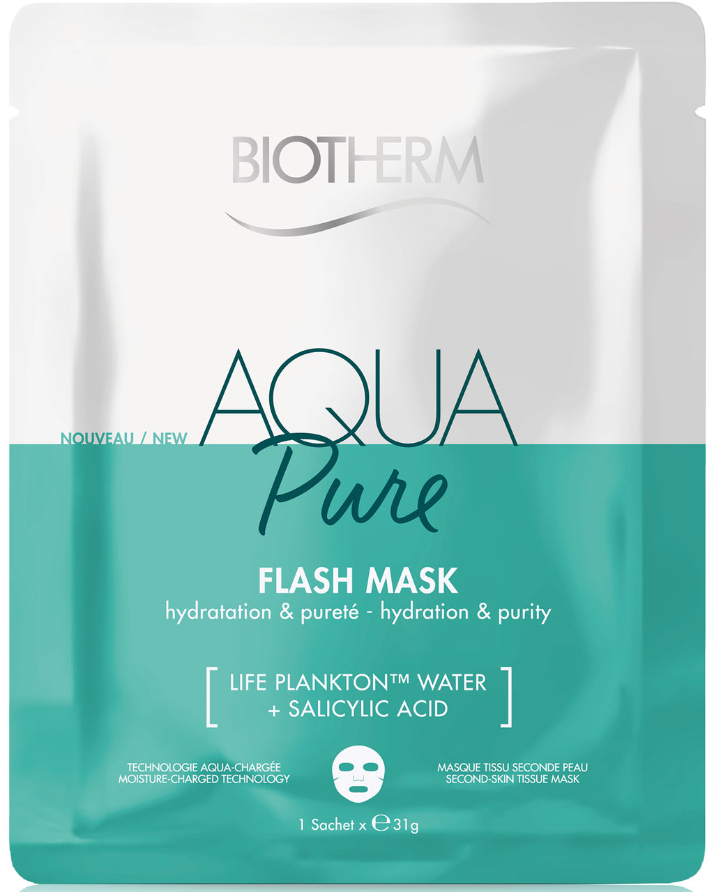 Biotherm AQUA Pure Flash Mask Vette/Onzuivere Huid