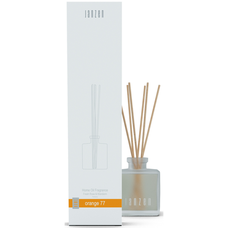 Janzen Orange 77 Home Oil Fragrance Geurstokjes Fresh Rose & Mandarin
