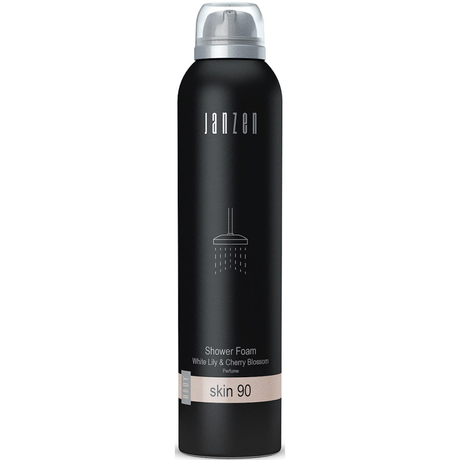 Janzen Skin 90 Shower Foam Mousse White Lily & Cherry Blossom