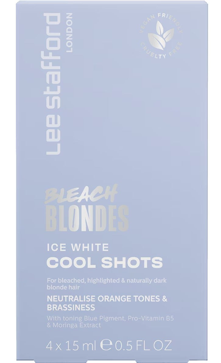 Lee Stafford Bleach Blondes Ice White Toning Cool Shots Lotion